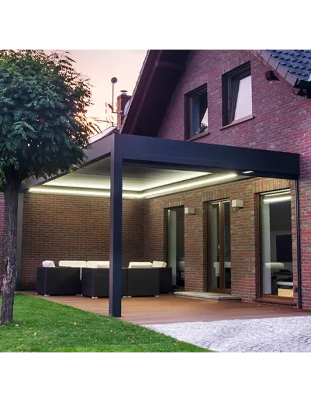 Pergola SB 500 przyścienna 3000 x 5000 mm - lamelowa