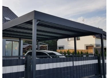 Wiata Garażowa 6x6m 4+0 z pomieszczeniem gospodarczym