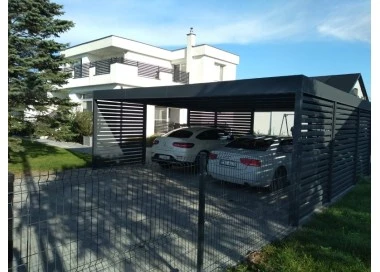 Wiata Garażowa 6x6m 4+0 z pomieszczeniem gospodarczym