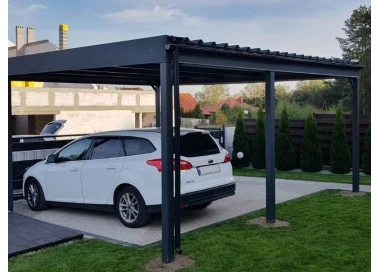 Wiata Garażowa 6x6m 4+0 z pomieszczeniem gospodarczym