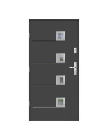 Drzwi Zewnętrzne KMT 75 Passive - Linia Silver - 14s1