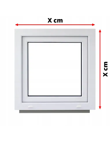 Okno PCV Rozwierno-Uchylne 1100 x 800 mm Dwuszybowe Białe
