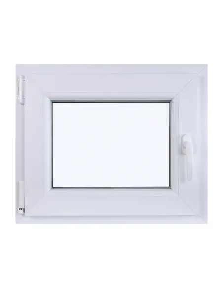 Okno PCV Rozwierno-Uchylne 600 x 500 mm Dwuszybowe Białe