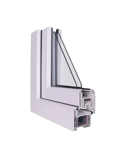 Okno PCV 120 x 150 cm Rozwierne Dwuszybowe Aluplast IDEAL 4000