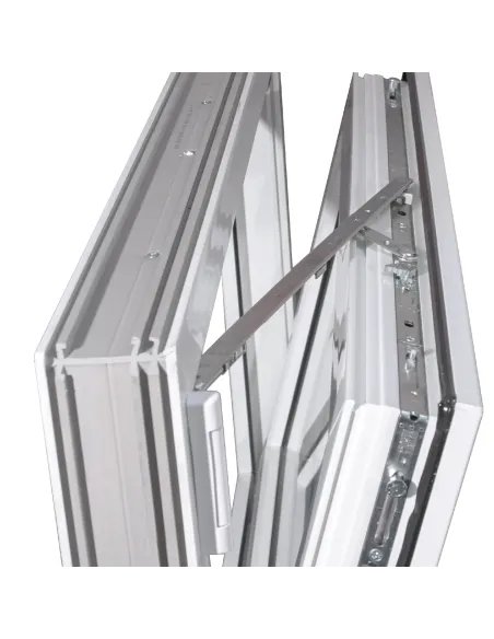 Okno PCV 200 x 150 cm Dwukwaterowe: Rozwierane + Rozwierno-uchylne Aluplast IDEAL 4000