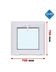 Okno PCV 70 x 70 cm Uchylne Trzyszybowe Veka Softline 82 MD