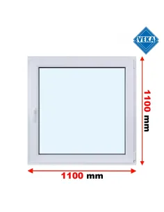 Okno PCV 110 x 150 cm Rozwierne Trzyszybowe Veka Softline 82 MD