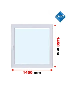 Okno PCV 145 x 145 cm Rozwierne Trzyszybowe Veka Softline 82 MD