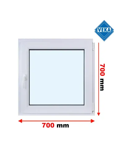 Okno PCV 70 x 70 cm Rozwierno-Uchylne Trzyszybowe Veka Softline 82 MD