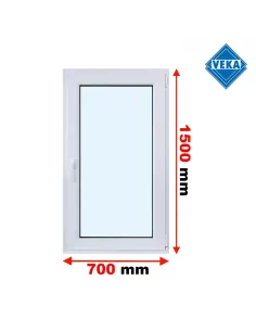 Okno PCV 70 x 150 cm Rozwierno-Uchylne Trzyszybowe Veka Softline 82 MD