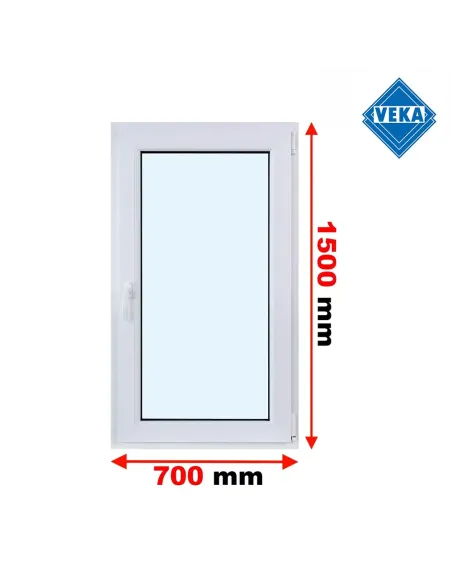 Okno PCV 70 x 150 cm Rozwierno-Uchylne Trzyszybowe Veka Softline 82 MD