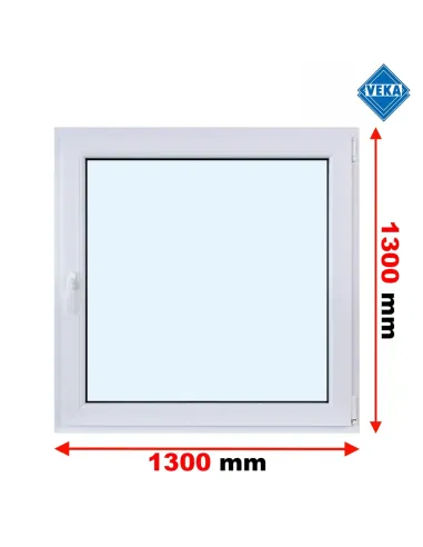 Okno PCV 130 x 130 cm Rozwierno-Uchylne Trzyszybowe Veka Softline 82 MD
