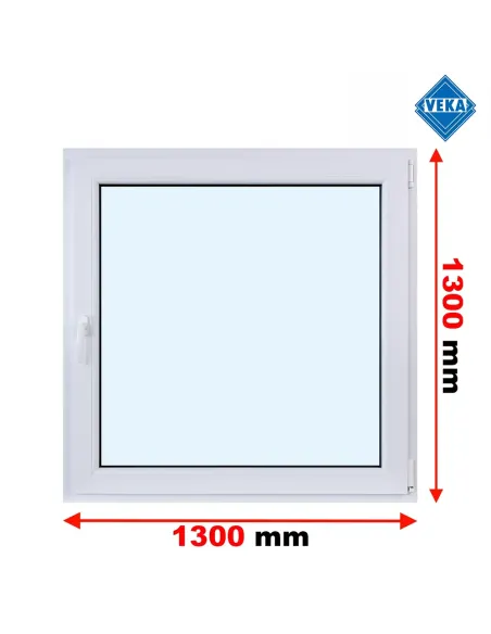 Okno PCV 130 x 130 cm Rozwierno-Uchylne Trzyszybowe Veka Softline 82 MD