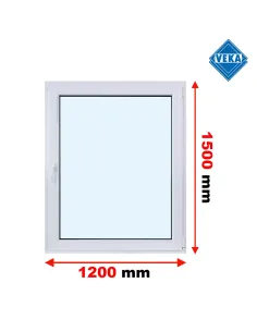 Okno PCV 120 x 150 cm Rozwierno-Uchylne Trzyszybowe Veka Softline 82 MD