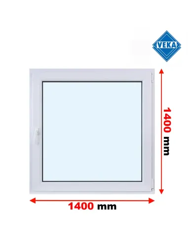 Okno PCV 140 x 140 cm Rozwierno-Uchylne Trzyszybowe Veka Softline 82 MD