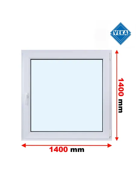 Okno PCV 140 x 140 cm Rozwierno-Uchylne Trzyszybowe Veka Softline 82 MD