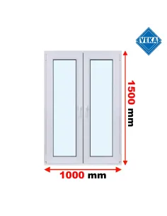 Okno PCV 100 x 150 cm Rozwierne - Rozwierno-Uchylne Trzyszybowe Veka Softline 82 MD