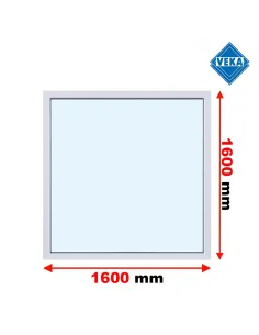 Okno PCV 160 x 160 cm FIX (Stałe) Trzyszybowe Veka Softline 82 MD