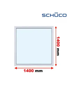 Okno PCV 140 x 140 cm FIX Trzyszybowe Schüco LivIng 82