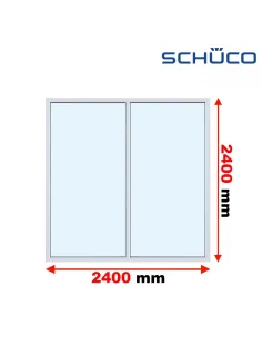 Okno PCV 240 x 240 cm FIX-FIX Trzyszybowe Schüco LivIng 82