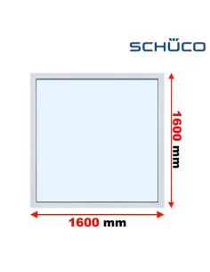Okno PCV 160 x 160 cm FIX Trzyszybowe Schüco LivIng 82