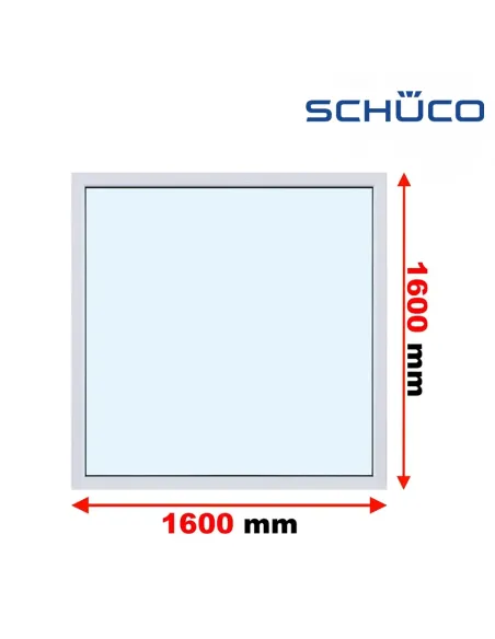 Okno PCV 160 x 160 cm FIX Trzyszybowe Schüco LivIng 82