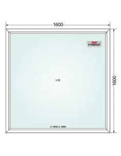 Okno PCV 160 x 160 cm FIX Trzyszybowe Schüco LivIng 82 2