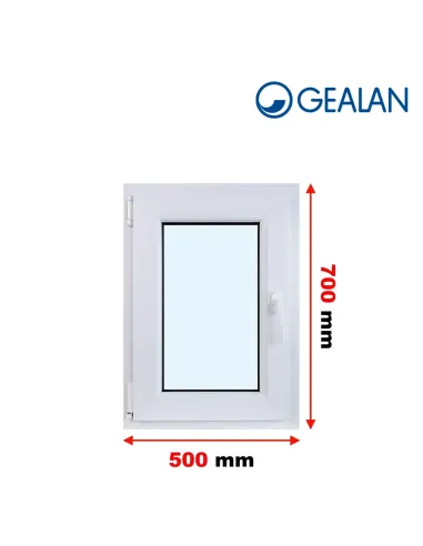 Okno PCV 50 x 70 cm Rozwierno-Uchylne Dwuszybowe Gealan S 8000