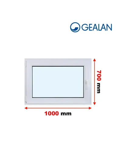 Okno PCV 100 x 70 cm Rozwierno-Uchylne Dwuszybowe Gealan S 8000
