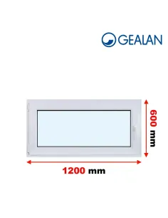 Okno PCV 120 x 60 cm Uchylne Dwuszybowe Gealan S 8000