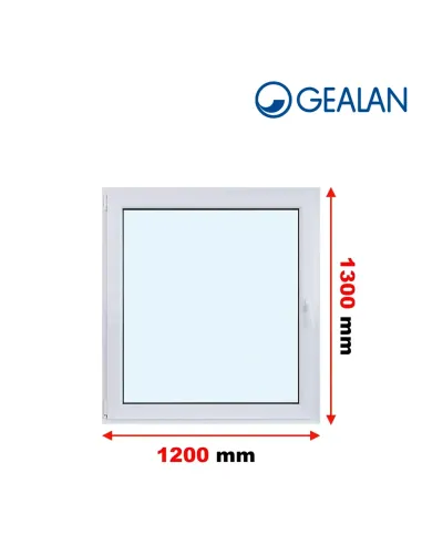 Okno PCV 120 x 130 cm Rozwierno-Uchylne Dwuszybowe Gealan S 8000