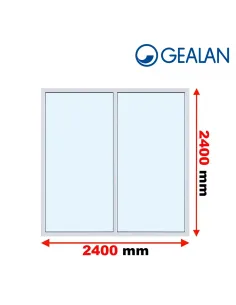 Okno PCV 240 x 240 cm FIX-FIX Dwuszybowe Gealan S 8000