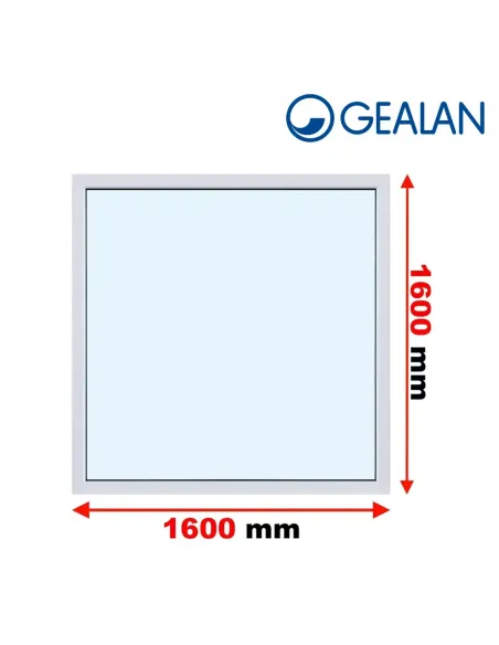 Okno PCV 160 x 160 cm FIX Dwuszybowe Gealan S 8000