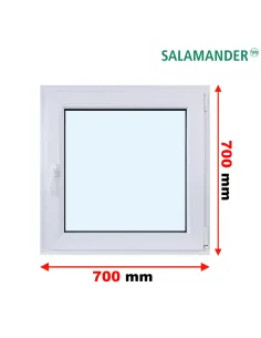 Okno PCV 70 x 70 cm Rozwierno-Uchylne Trzyszybowe Salamander BluEvolution 82