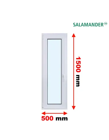 Okno PCV 50 x 150 cm Rozwierno-Uchylne Trzyszybowe Salamander BluEvolution 82
