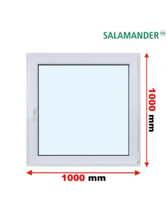 Okno PCV 100 x 100 cm Rozwierno-Uchylne Trzyszybowe Salamander BluEvolution 82