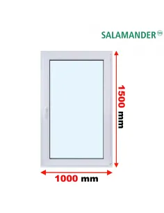 Okno PCV 100 x 150 cm Rozwierno-Uchylne Trzyszybowe Salamander BluEvolution 82