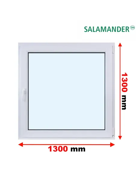 Okno PCV 130 x 130 cm Rozwierno-Uchylne Trzyszybowe Salamander BluEvolution 82
