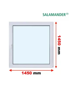 Okno PCV 145 x 145 cm Rozwierno-Uchylne Trzyszybowe Salamander BluEvolution 82