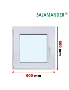 Okno PCV 60 x 60 cm Rozwierne Trzyszybowe Salamander BluEvolution 82