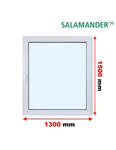 Okno PCV 130 x 150 cm Rozwierne Trzyszybowe Salamander BluEvolution 82