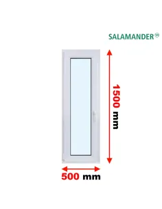 Okno PCV 50 x 150 cm Rozwierno-Uchylne Dwuszybowe Salamander GreenEvolution 76