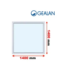 Okno PCV 140 x 140 cm FIX (Stałe) Trzyszybowe Gealan Linear