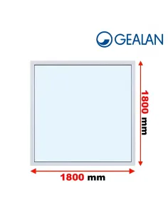 Okno PCV 180 x 180 cm FIX (Stałe) Trzyszybowe Gealan Linear