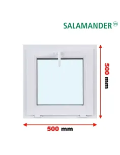 Okno PCV 50 x 50 cm Uchylne Dwuszybowe Salamander GreenEvolution 76