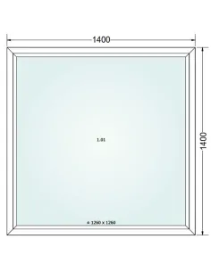 Okno PCV 140 x 140 cm Rozwierno-Uchylne Trzyszybowe Gealan S9000 2
