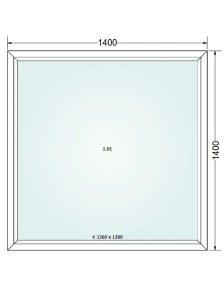 Okno PCV 140 x 140 cm Rozwierno-Uchylne Trzyszybowe Gealan S9000