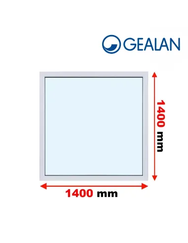 Okno PCV 140 x 140 cm Rozwierno-Uchylne Trzyszybowe Gealan S9000