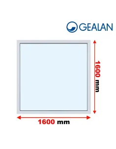 Okno PCV 160 x 160 cm FIX (Stałe) Trzyszybowe Gealan S9000