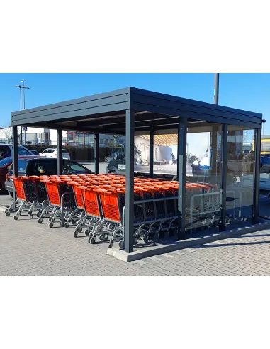Carport Wiata Garażowa Samochodowa 6x6m Wypełnienie 6+0